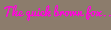 Image with Font Color FF08DA and Background Color 8C7C6C